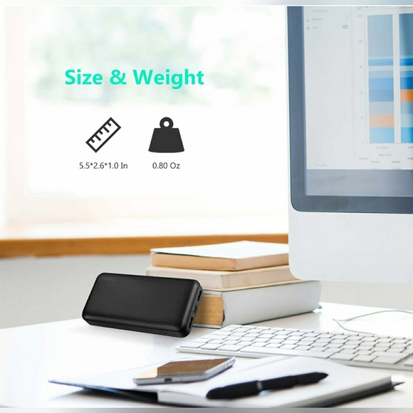 Miady 2-Pack 20000mAh Portable Charger Power Bank, Dual USB Output and USB-C - Picture 2 of 7